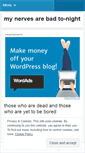 Mobile Screenshot of mynervesarebadtonight.com
